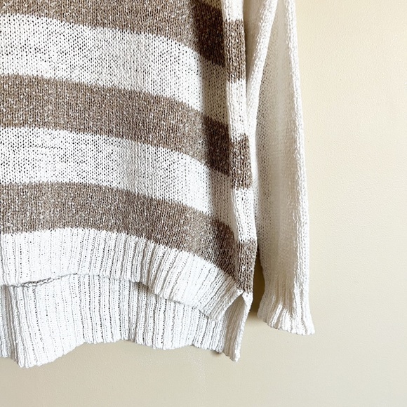 Kensie Striped Sweater Size Large - Picture 3 of 6